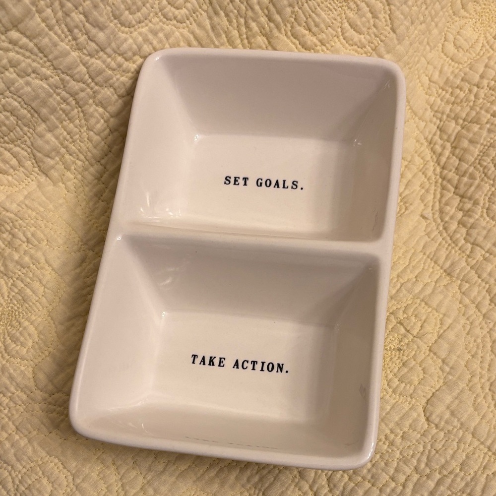 RAE DUNN Artisan Collection divided dish